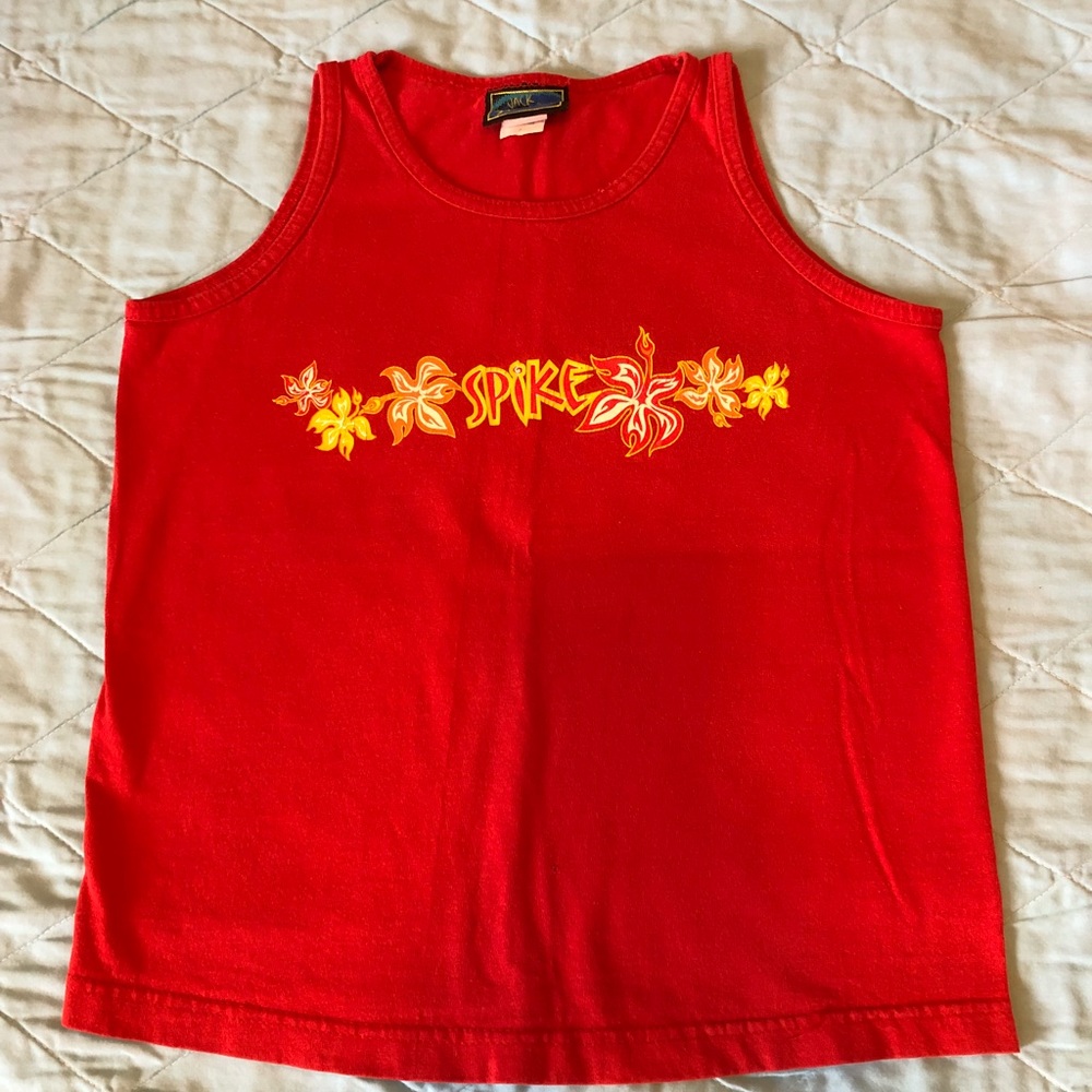 Boys red tank top